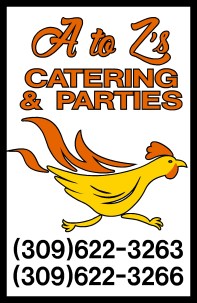 1A to Z Catering &amp; Parties - sign logo
