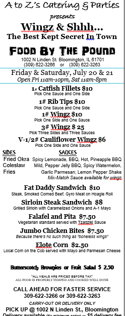 Fri and Sat 7.20 and .21 - for website