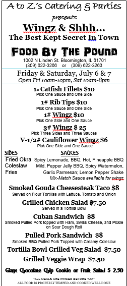 Fri and Sat 7.6 and .7 - for website