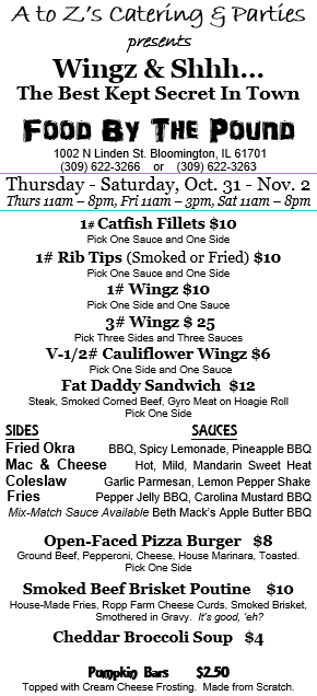 Thurs-Sat 10.31-11.2 for website